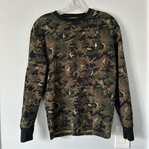 Polo Ralph Lauren Boys Camo Thermal Long Sleeve Shirt size M